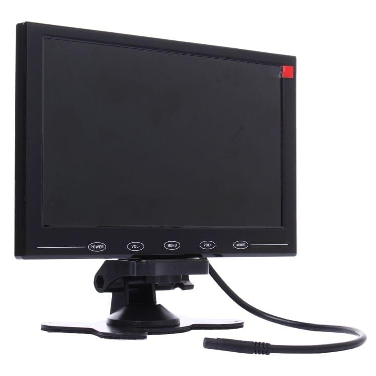 9.0 inch 800*480 Car Surveillance Cameras Monitor with Adjustable Angle Holder & Remote Control, Support VGA / HDMI / AV(Black)