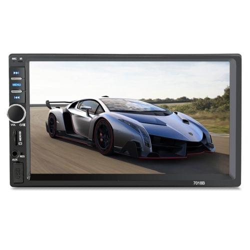 7018B 7.0 inch HD Touch Screen Dual DIN Car Radio Bluetooth Stereo MP3 / MP4 / MP5 Player with Remote Control, 6800 Module, Support  FM / TF Card / USB Flash Disk