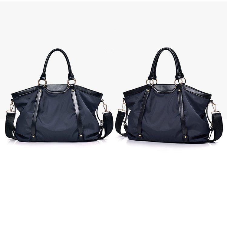 Leisure Nylon Shoulder Travel Bag Sport Handbag (Dark Blue)