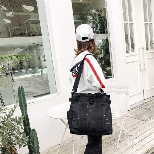 Casual Shoulder Bag Ladies Handbag Messenger Bag (Black)
