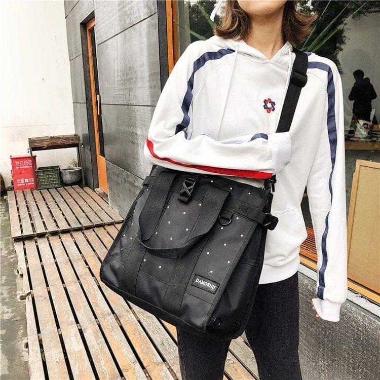 Casual Shoulder Bag Ladies Handbag Messenger Bag (Black)