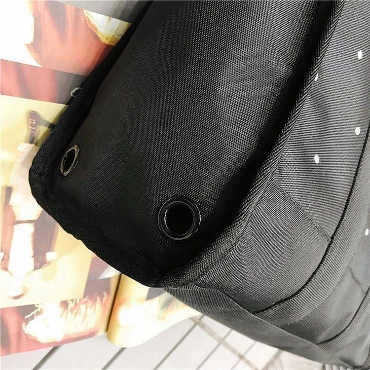 Casual Shoulder Bag Ladies Handbag Messenger Bag (Black)