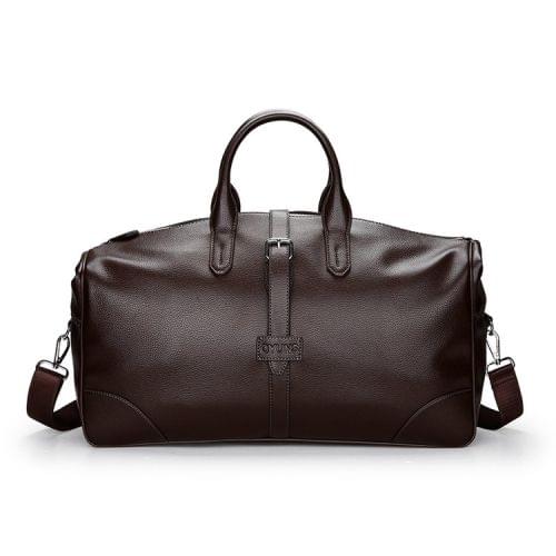 Leisure PU Leather Shoulder Travel Bag Sport Handbag (Brown)