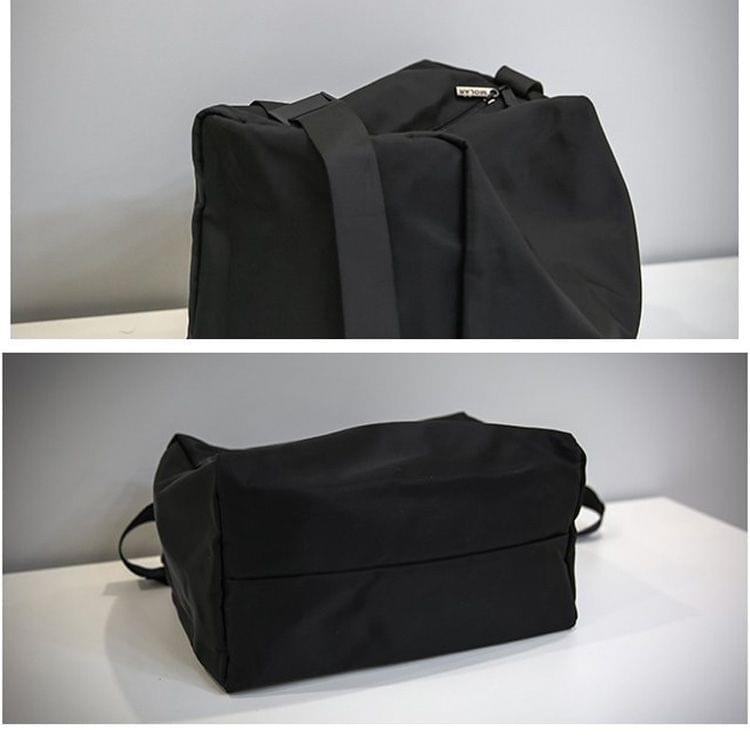 Soft Nylon Cloth Shoulder Sports Gym Yoga Handbag (S)