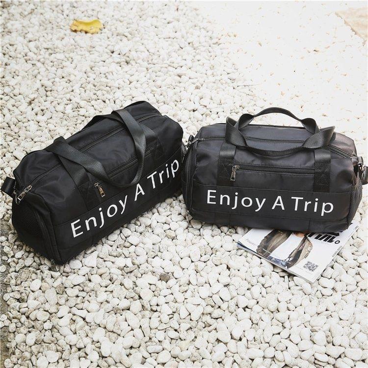 Leisure Sport Handbag Shoulder Travel Bag (Color:Black Size: + L)
