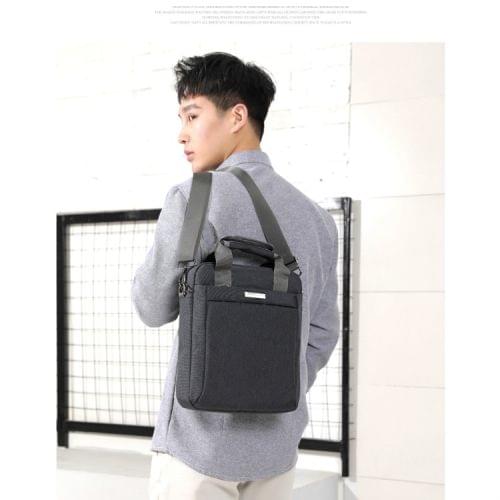 Business Casual Travel Bag Men Shoulder Bag Handbag Messenger Bag (Grey)