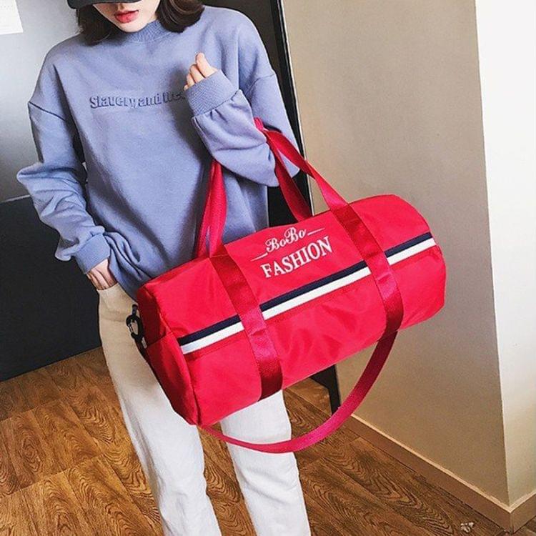 Oxford Cloth Inclined Shoulder Sport Bag Large Capacity Travel Bag (Red)