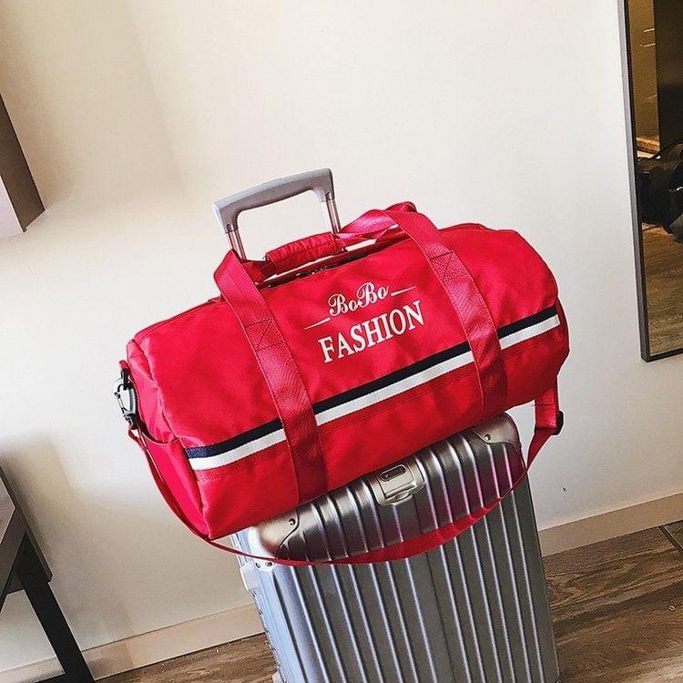 Oxford Cloth Inclined Shoulder Sport Bag Large Capacity Travel Bag (Red)