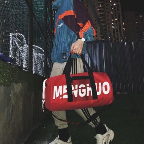 Soft Oxford Textile Cloth Shoulder Bag Sports Gym Travel Handbag (Red)