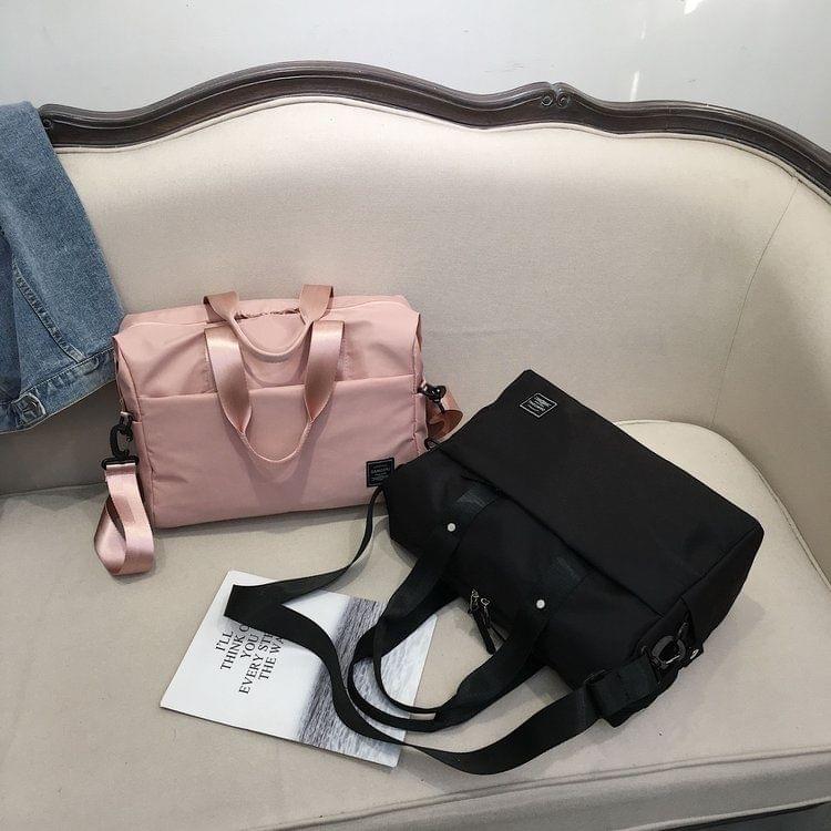 Shoulder Travel Bag Leisure Sport Handbag (Color:Pink Size: + L)