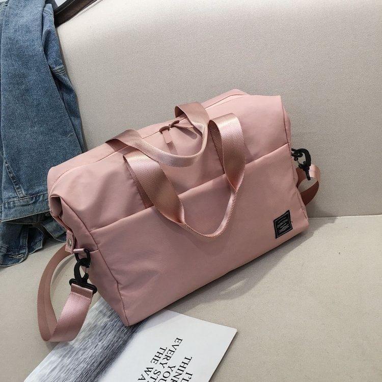 Shoulder Travel Bag Leisure Sport Handbag (Color:Pink Size: + L)
