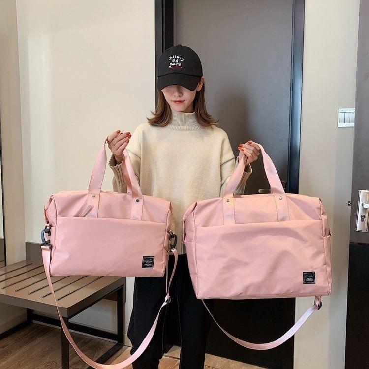 Shoulder Travel Bag Leisure Sport Handbag (Color:Pink Size: + L)
