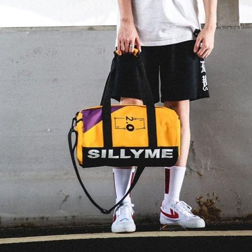 Nylon Shoulder Travel Bag Leisure Sport Handbag (Yellow)