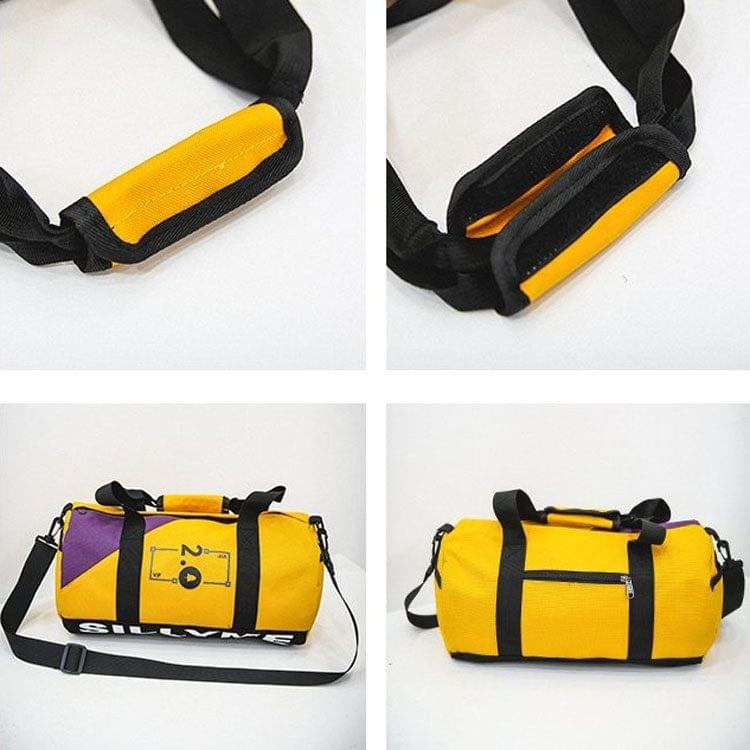 Nylon Shoulder Travel Bag Leisure Sport Handbag (Yellow)