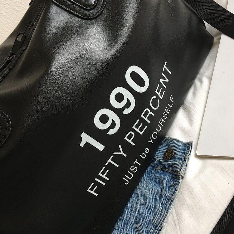 PU Leather Shoulder Travel Bag Leisure Sport Handbag with Shoes Socket (Color:Black Size: + S)