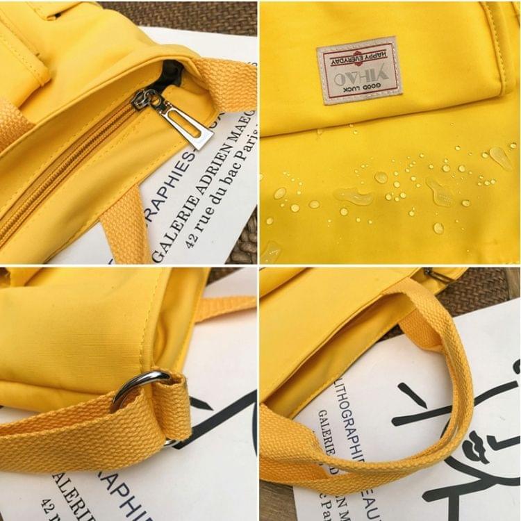Anti-splash Nylon Fabric Single Shoulder Messenger Bag Ladies Handbag Bags (Yellow)