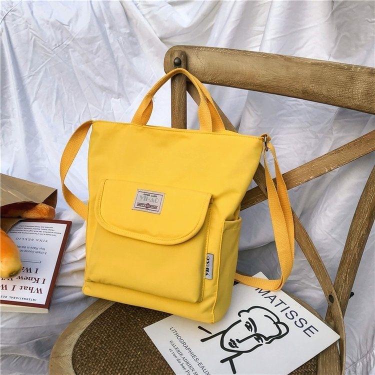 Anti-splash Nylon Fabric Single Shoulder Messenger Bag Ladies Handbag Bags (Yellow)