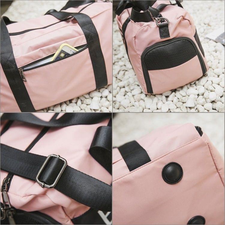 Leisure Sport Handbag Shoulder Travel Bag (Color:Pink Size: + S)