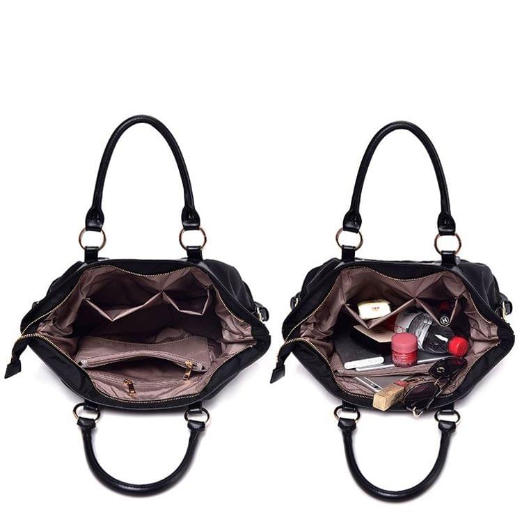 Leisure Nylon Shoulder Travel Bag Sport Handbag (Black)