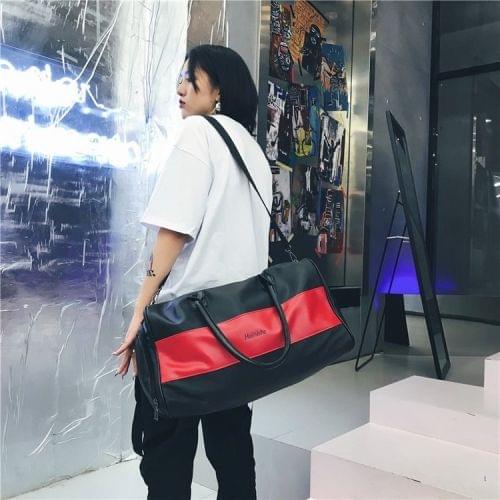 Single Shoulder Travel Bag Leisure Sport Handbag (Red)