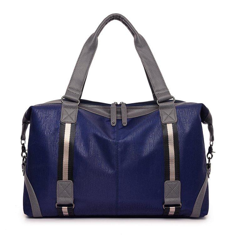 Waterproof Oxford Cloth Shoulder Travel Bag Sports Gym Handbag (Blue)