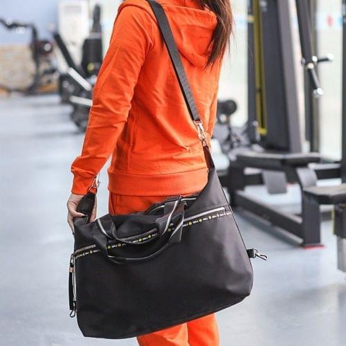 Smile Pattern Shoulder Sports Gym Travel Handbag (L)