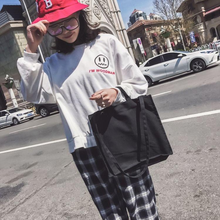 Casual Shoulder Bag Ladies Handbag Bags (Black)