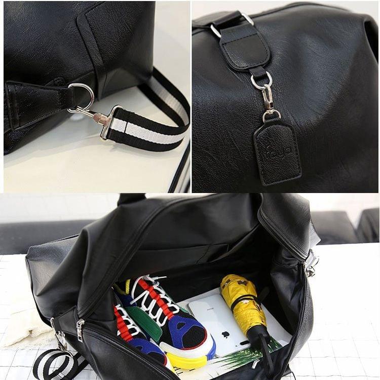 PU Leather Single Shoulder Travel Bag Leisure Sport Handbag  (Size: L)