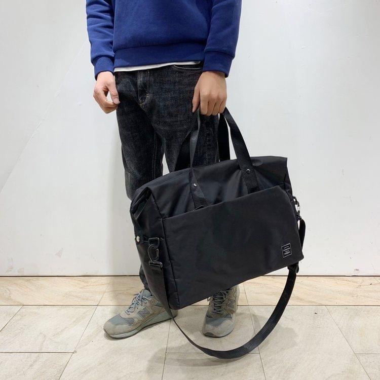 Shoulder Travel Bag Leisure Sport Handbag (Color:Black Size: + S)