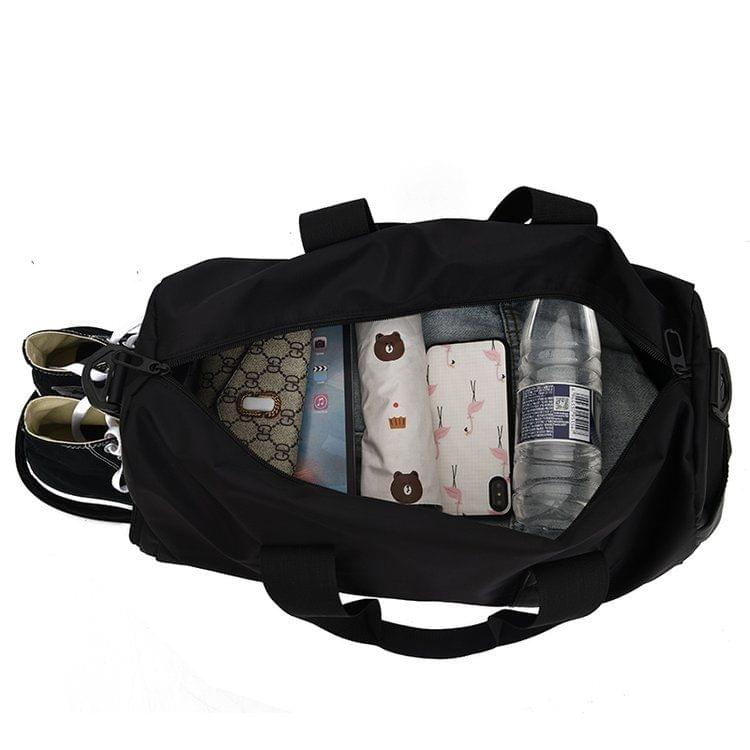 Shoulder Travel Bag Leisure Sport Handbag with Shoes Socket (L)