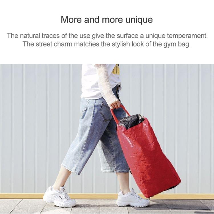 Original Xiaomi DuPont Paper Sports Gym Bag Waterproof Large Capacity Travel Bag (Red)