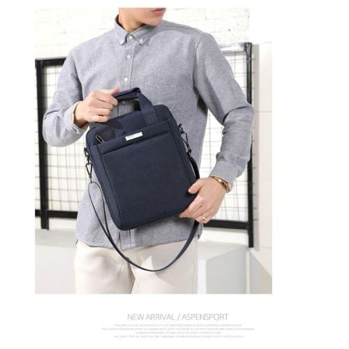 Business Casual Travel Bag Men Shoulder Bag Handbag Messenger Bag (Blue)