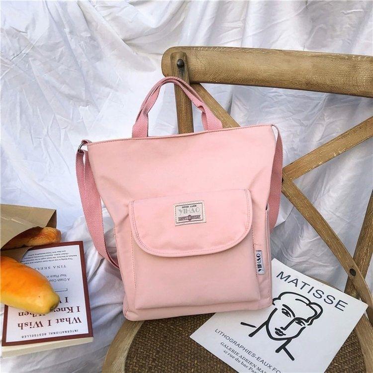 Anti-splash Nylon Fabric Single Shoulder Messenger Bag Ladies Handbag Bags (Pink)