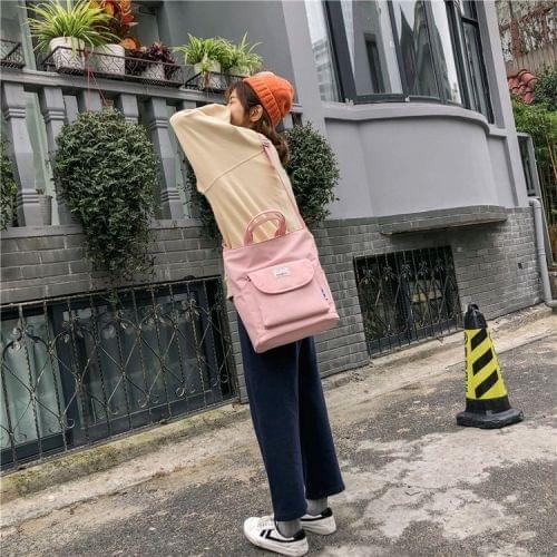 Anti-splash Nylon Fabric Single Shoulder Messenger Bag Ladies Handbag Bags (Pink)