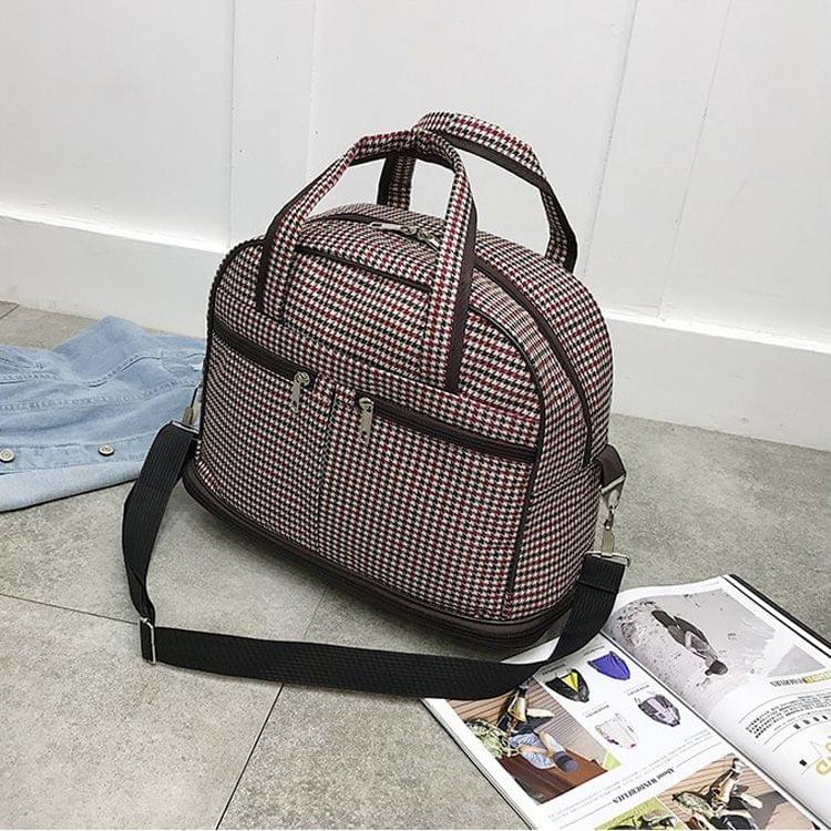 Oxford Cloth Shoulder Travel Bag Sports Gym Handbag (Red)