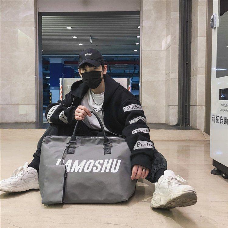 Soft Nylon Cloth Shoulder Travel Bag Sports Gym Handbag