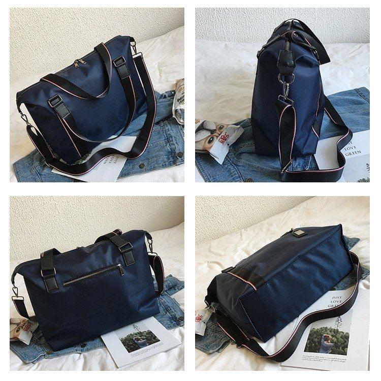Nylon Shoulder Travel Bag Leisure Handbag (Blue)