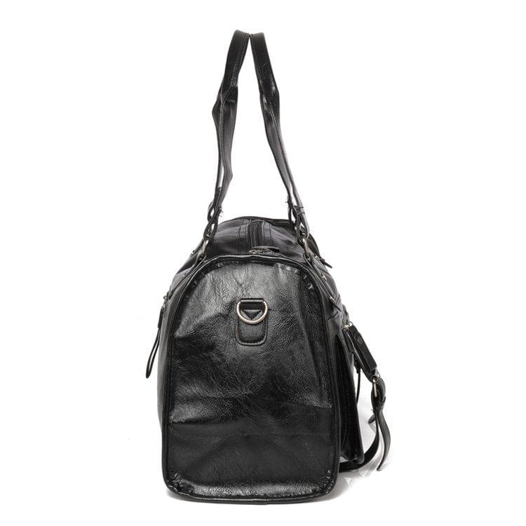 PU Leather Shoulder Travel Bag Leisure Men Handbag (Brown)