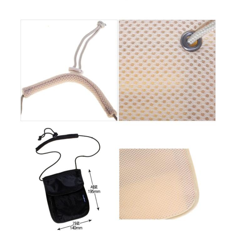 Women Messenger Passport Cover Travel Wallet Men Travel leisure Hanging Neck Wallet Security Anti-theft Package(Ivory White)