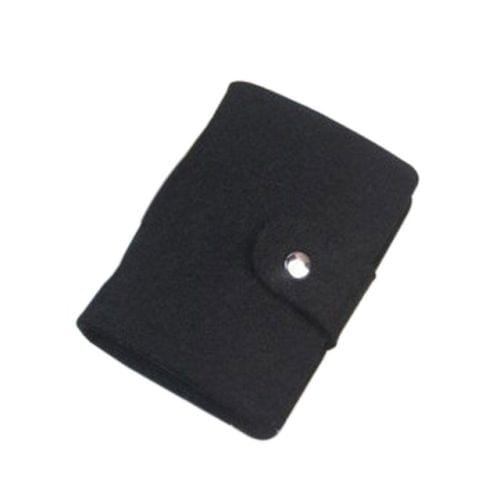 3 PCS Vintage Wool Felt 24 Multi-card Card Package Bus Bank Card Bag(Black)