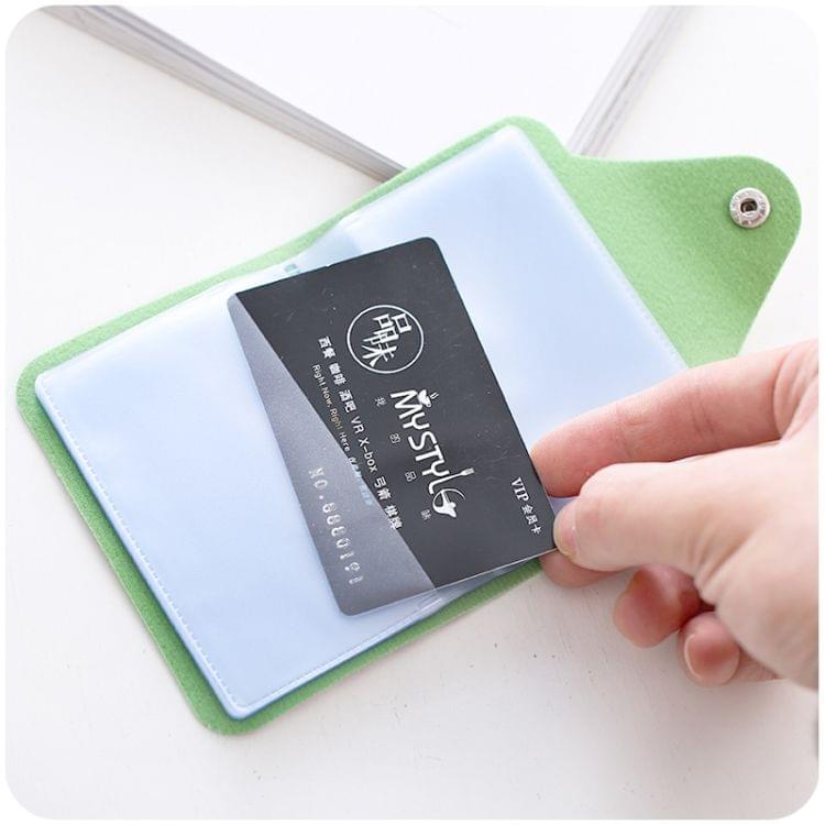 20-Bits Large Capacity Cartoon Pattern Bank Card Package Card Holder Anti-degrosion(Blue polar bear)