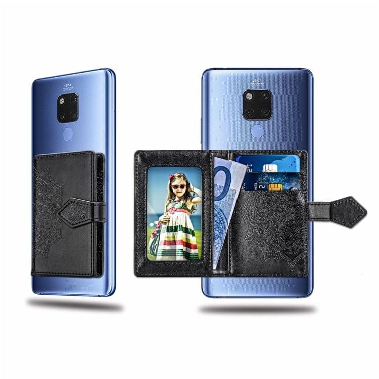 Mobile Phone Universal With Embossed Mandala Card Bag & Wallet & Holder & Photo Frame(Mint Green)