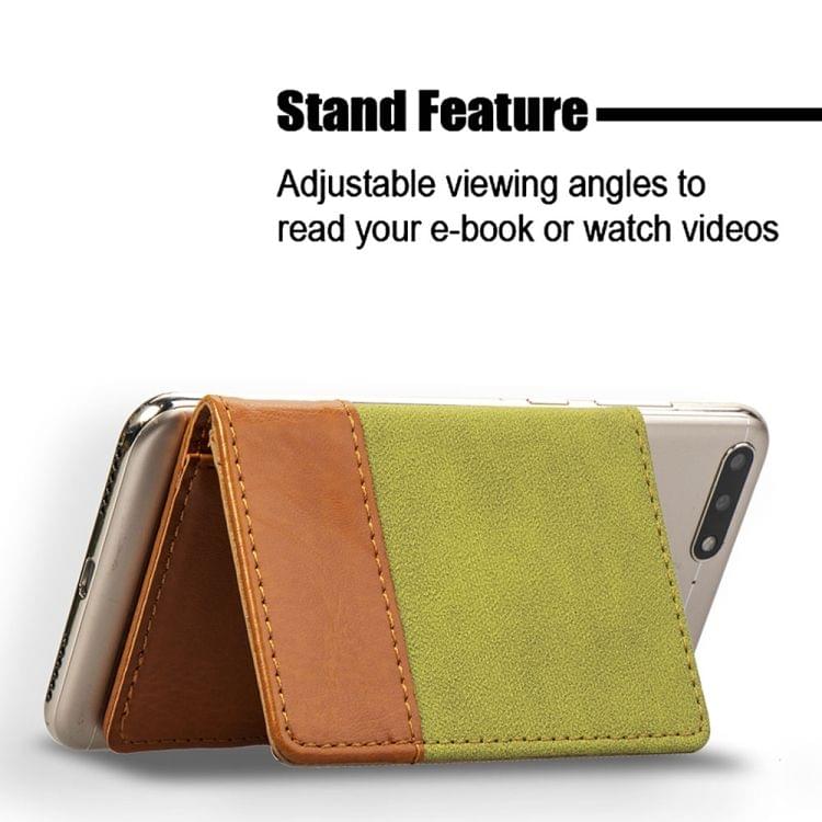 Mobile Phone Universal Denim Stitching Card Slot & Wallet & Holder & Photo Frame (Sky Blue)