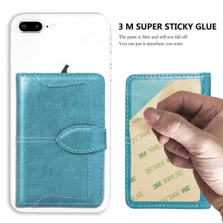 Mobile Phone Universal With Retro Pure Color Card Slot & Wallet & Holder & Photo Frame (Black)