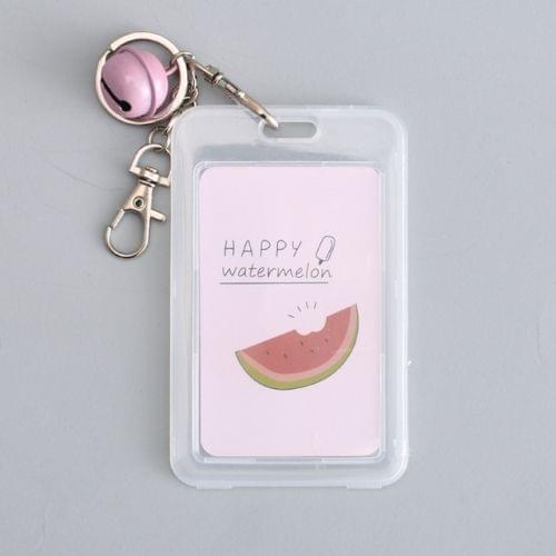 Lovely little Fresh Fashion Plastic Card Bags Bank Credit Card holder(Fresh fruit - watermelon)