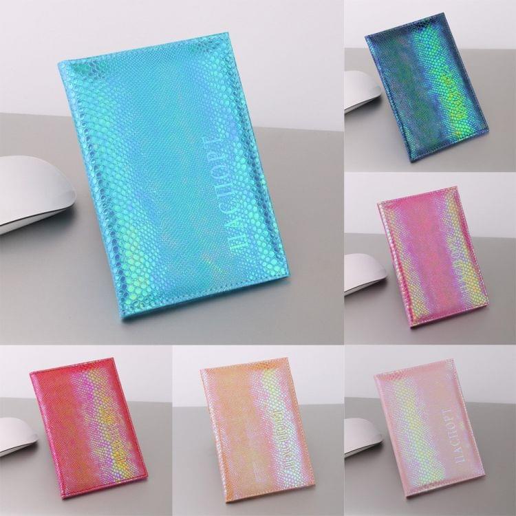 Unisex Passport Cover Unique Lizard print Passport Holder Protector Wallet Business Card Soft Passport Cover(Dark blue)