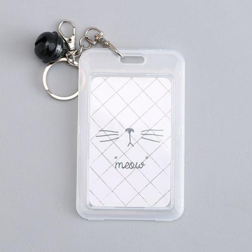Lovely little Fresh Fashion Plastic Card Bags Bank Credit Card holder(Cat's expression - cat whiskers)