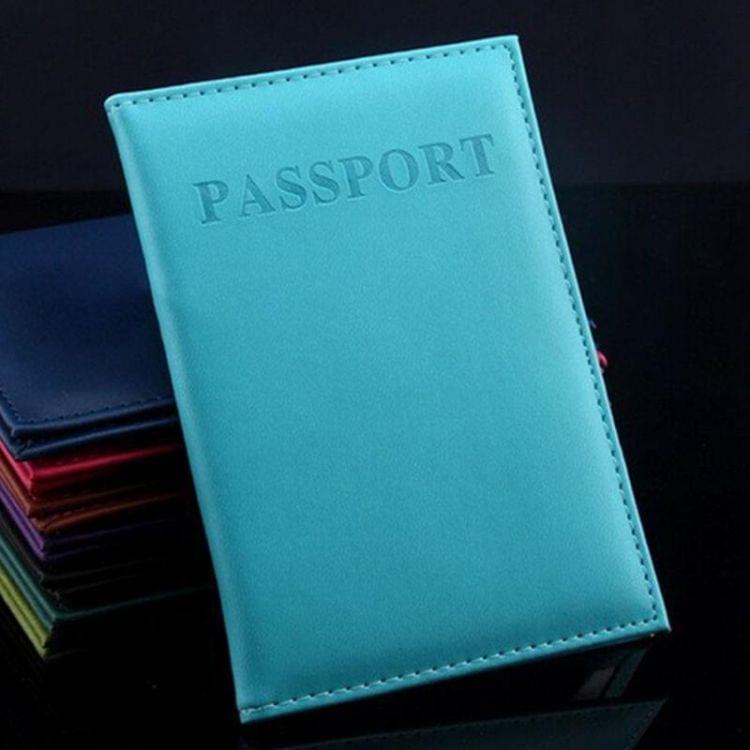 Artificial Leather Travel Passport Cover(purple)