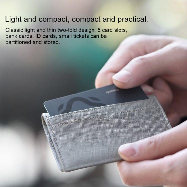 Original Xiaomi Portable Business Cowhide Vertical Folding Card Bag