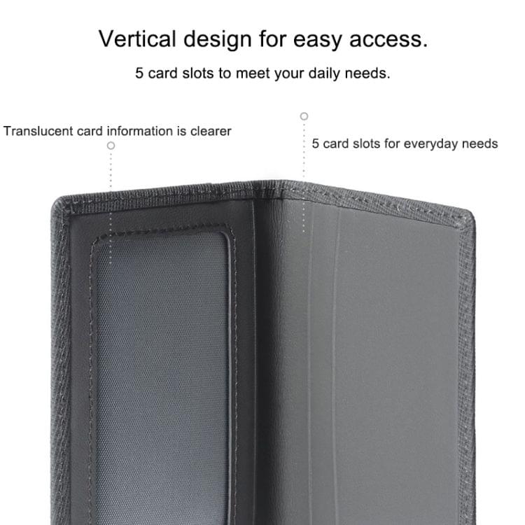 Original Xiaomi Portable Business Cowhide Vertical Folding Card Bag